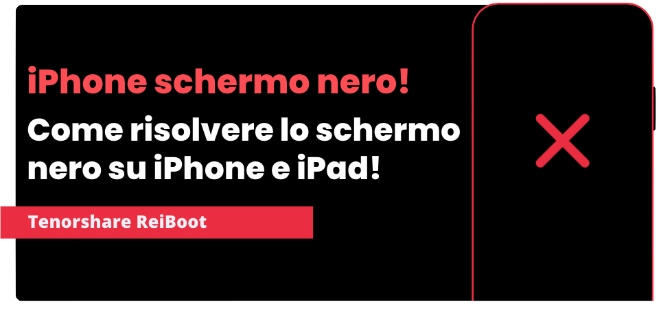 iphone schermo nero